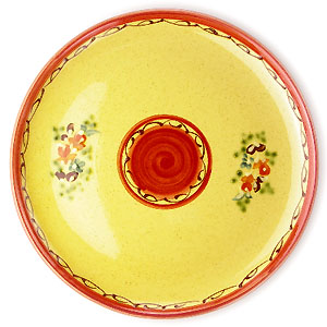 Provence hand made pottery set of 2 dessert plates (MANON)